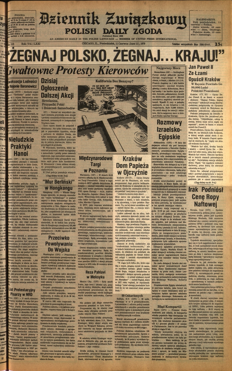 Dziennik Związkowy, 11 VI 1979 r., IPN BU 3844, cały artykuł w załączonym pliku .pdf