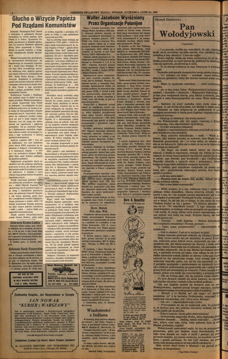 Dziennik Związkowy, 19 VI 1979 r., IPN BU 3844